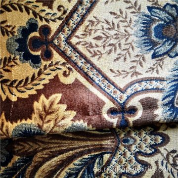 Tela de tapicería de sofá de terciopelo africano 100% poliéster